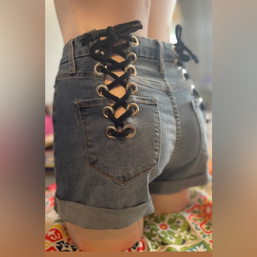 Custom Lace Up Shorts
